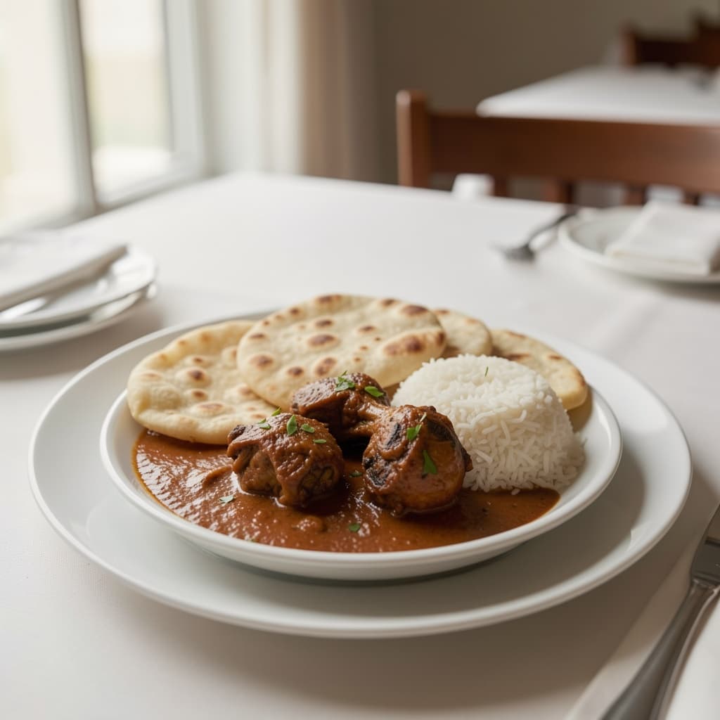 Goat w/ Chawal