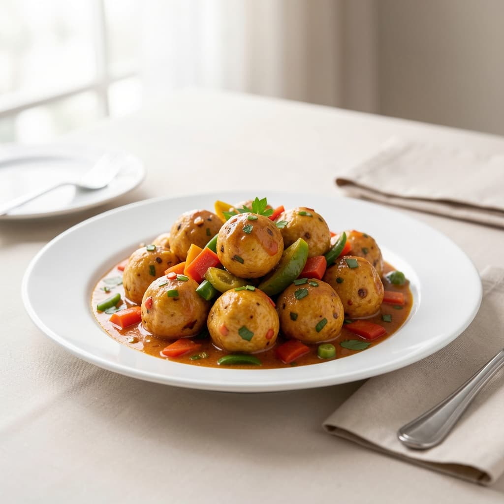 Veg. Manchurian Paneer (Gravy)